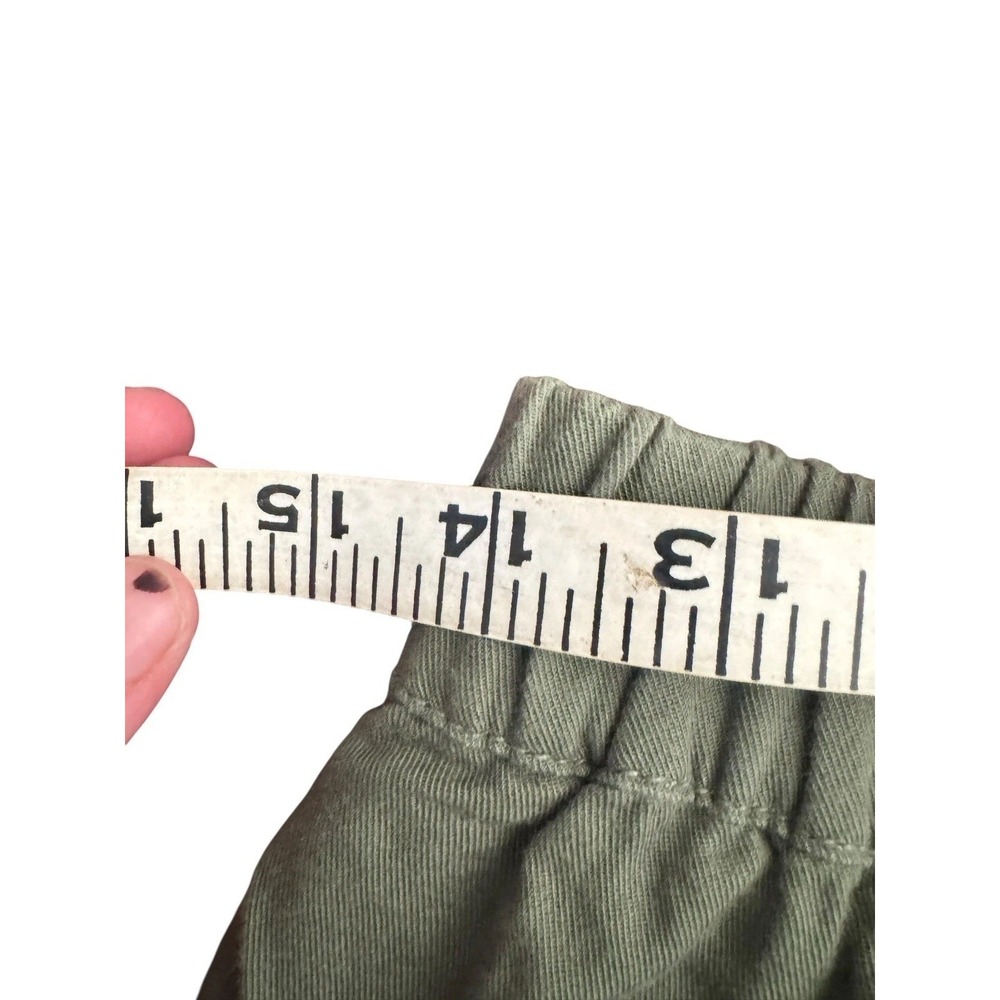Madewell Women's Green Pull-On Shorts Size Small S | Casual Linen Blend - Picture 4 of 6